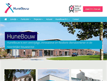 Tablet Screenshot of hunebouw.nl